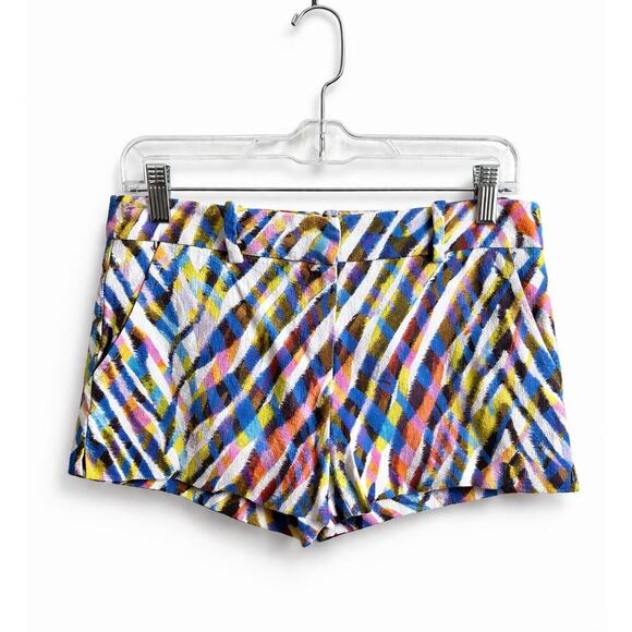 Trina Turk Pants - Trina Turk Colorful Zebra Print Shorts Women's 4 Rainbow Summer Bold Statement